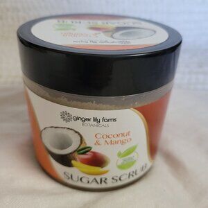 NEW Ginger Lily Farms Sugar Scrub skin care NOS 20 oz. Coconut Mango spa qualit